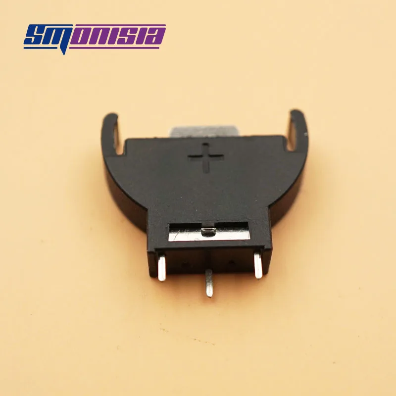 500pcs 3Pin Button Battery Holder Connector 2032 Vertical CR2032