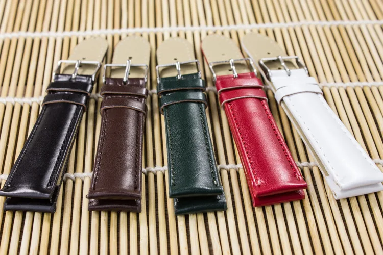 

16/20mm watchband smooth watch band PU leather watch strap color watchbands strap for hours bracelet for hours
