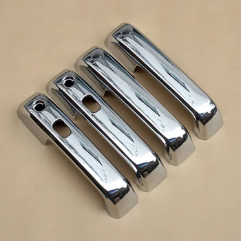 

Chrome Exterior Cover For 2015-2019 Ford F150 Pickup Truck Smart Door Handle W/ Keyless Entry BTTN 4Pcs/Set Accessories Trims
