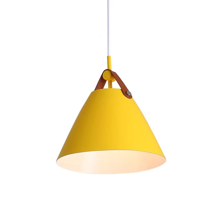 Современные светодиодные подвесные светильники MDWELL E27, алюминиевые подвесные светильники для дома, ресторана, столовой, Декоративное подвесное освещение, светильники - Цвет корпуса: Yellow Color