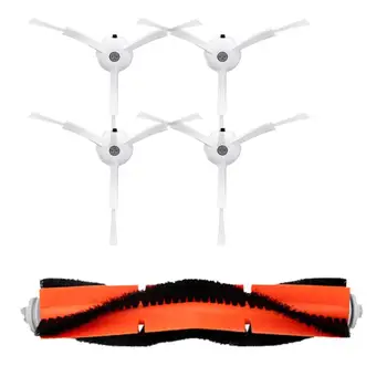 

4 Side Brush + 1 Main Roller Brush for Xiaomi Vacuum 2 Roborock S50 S51 MI Robot Vacuum Cleaner Spare Parts