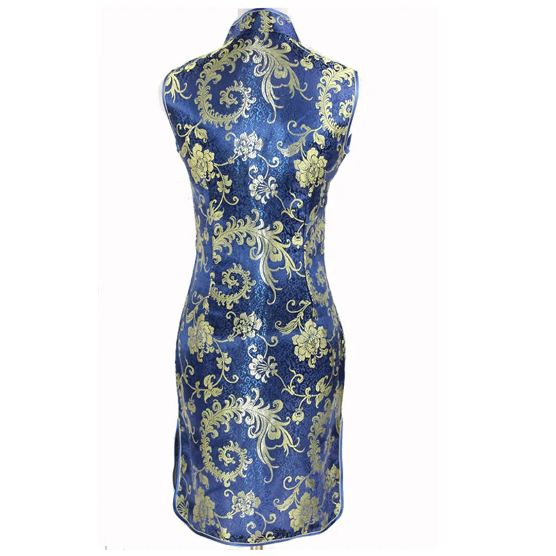 Продвижение Фиолетовый традиционное китайское женское шелковое платье Cheongsam Qipao