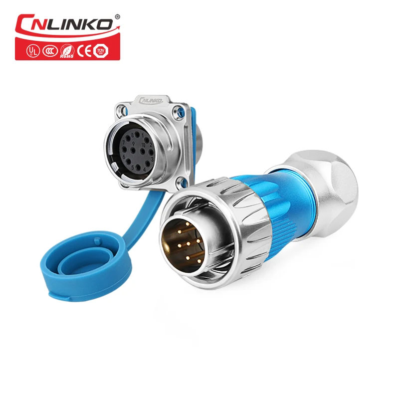Wholesale Gold Plated 3-24Pin 25A High Current Circular Connector Outdoor Water proof Connector IP67 for Industry Equipment