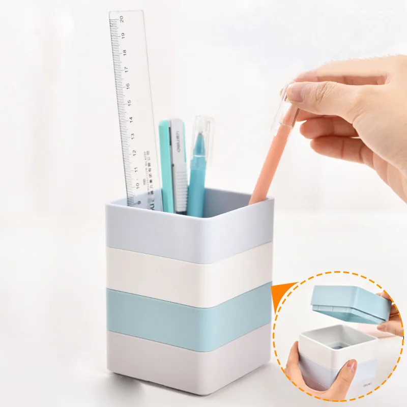 

Creative Fashionable Small Fresh And Multifunctional Receipt Box For Pen Holder Students To Use Pen Holder To Create Fashion