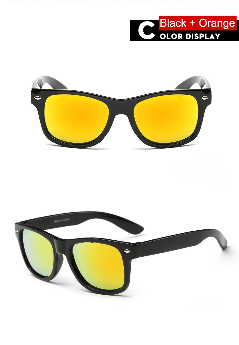 Новые детские солнцезащитные очки для мальчиков и девочек Солнцезащитные очки Пластик рамка 8 цветов милые крутые защитные очки UV400 Gafas 5 шт./лот