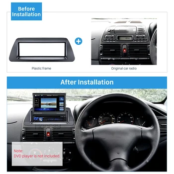 

Harfey 1 Din Car GPS Stereo Fascia Frame Panel Indash for 1995 1996 1997 1998 1999 2000 2001 FIAT Bravo 182 Brava 182 Marea 185