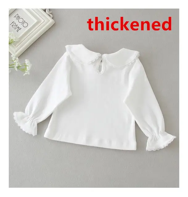 Newborn Baby Boy White T Shirt Infant Kids Girls Long Sleeved Cotton