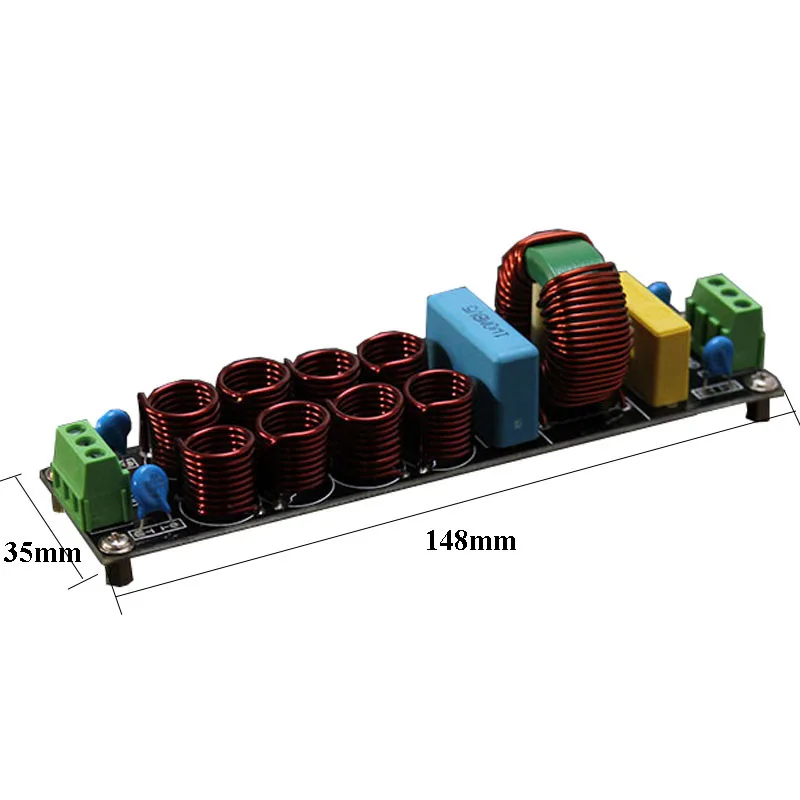 20A EMI мощность фильтр плата источник фильтр линейный динамик до 4400 Вт для усилителя спикера AC220V F7-010