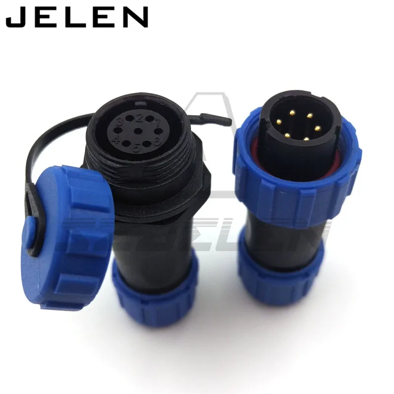 SP1310/P6 SP1311/S6, IP67 6 pin waterproof connector, Aviation maritime