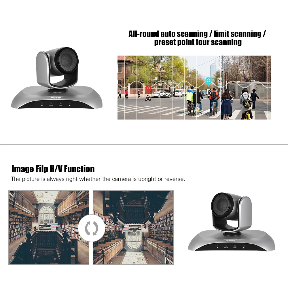 Aibecy 1080 P HD USB камера для видеоконференции 10X оптический зум Автофокус автоматическое сканирование Plug-N-Play с инфракрасным пультом дистанционного управления