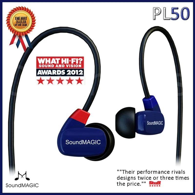 Наушники вкладыши Soundmagic PL50 сбалансированные Hi Fi наушники хорошее качество звука