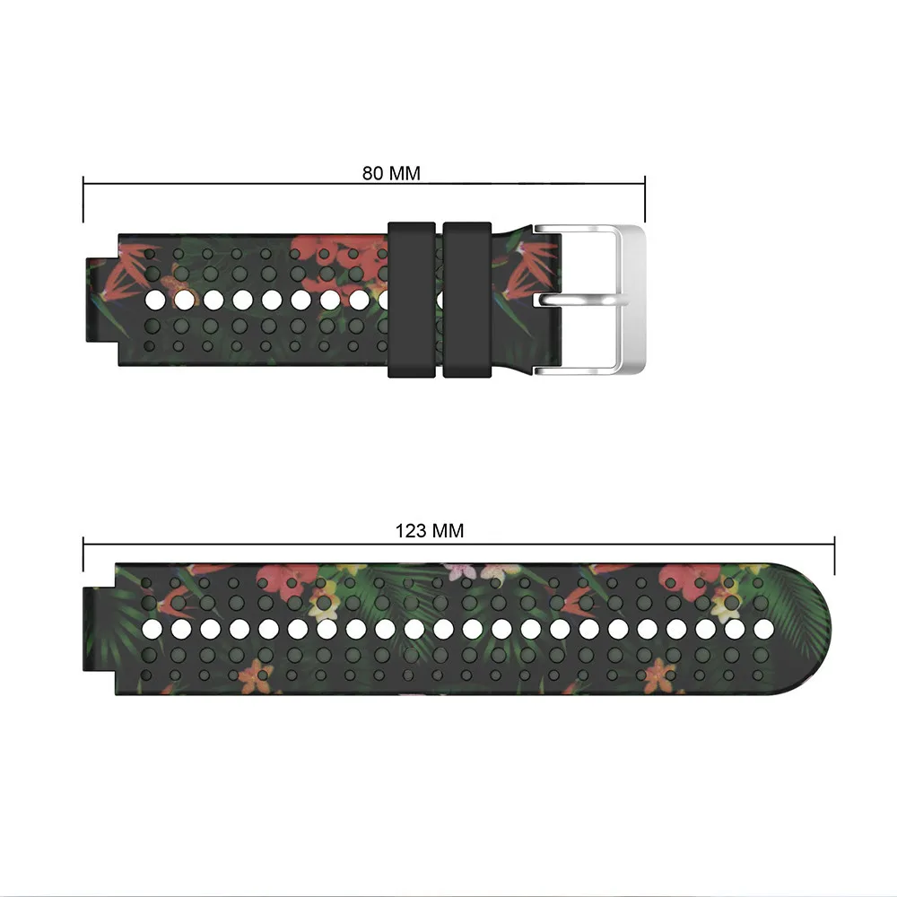 Цветной силиконовый сменный ремешок для часов Garmin Forerunner 230/235/220/620/630/735 часы Открытый спортивный ремешок