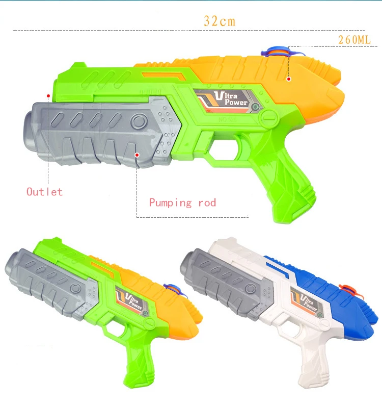 Eva2king летний детский пляжный водяной пистолет большой емкости 6 стилей ручной пистолет давления игрушка наружная пушка воды пляжа игрушка
