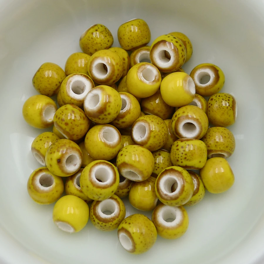 

Jingdezhen Ceramic beads string sell by bags Procelain bead for jewelry making 6mm 50pieces/lot beads #A506C