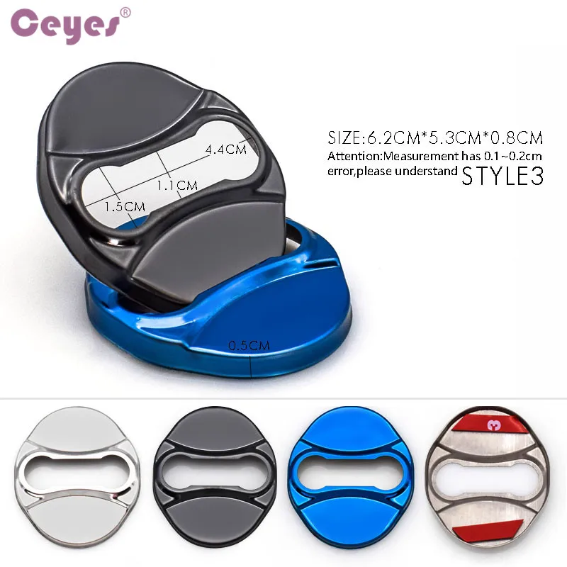 4pcs/lot Car Door Lock Cover Case for Kia Rio K2 Soul Hyundai Solaris Verna ix35 i30 Sonata 8 car interior accessories car door lock cover car exterior accessories car door cover