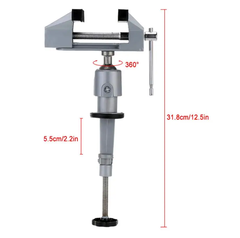 Milda 2 в 1 универсальный стол тиски алюминиевый сплав 360 градусов вращающийся Универсальный зажим единиц тиски мини точные