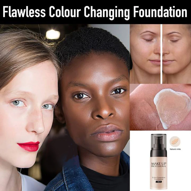 

40ml Professional Face Base Make Up Waterproof Matte Minerals Face Whitening Color Correction Liquid Makeup Foundation Cream