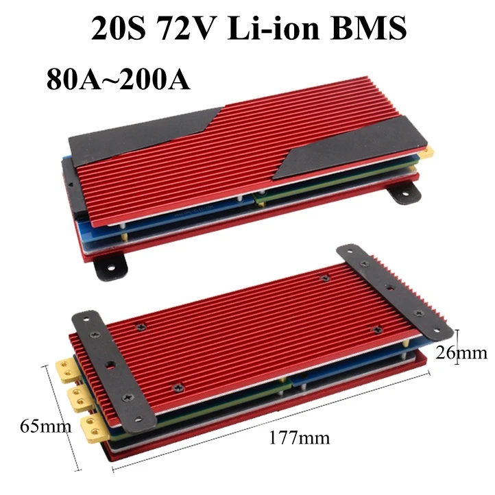 

GTK BMS 20S 80A 100A 120A 160A 200A 72V lithium ion battery protection board for 72v polymer Li Lipo battery pack PCB balance