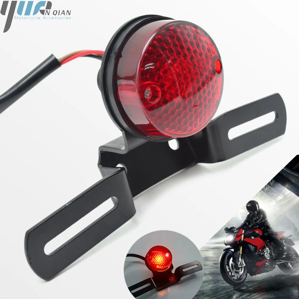 

For Harley Chopper Bobber LED Motorcycle motorbike Tail Brake Stop Light Moto Rear Lights Taillight Cafe Racer
