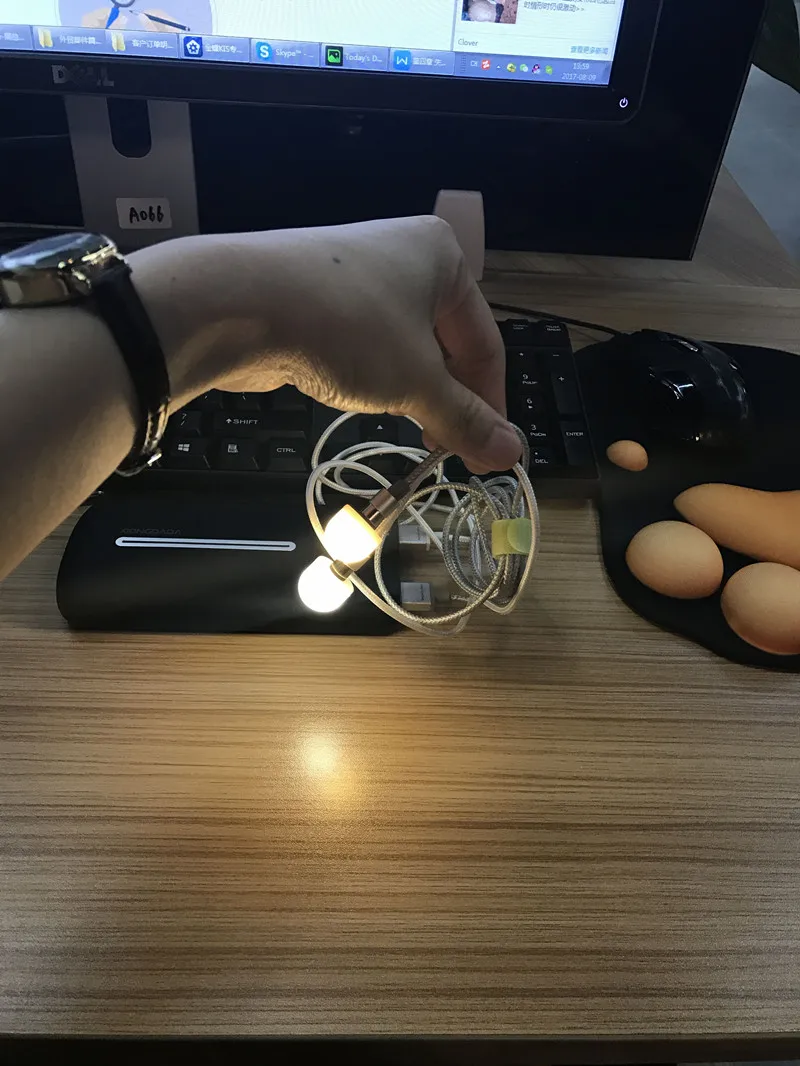 WSKEN Round Magnetic USB Cable Mini Outdoor Bulb (5)