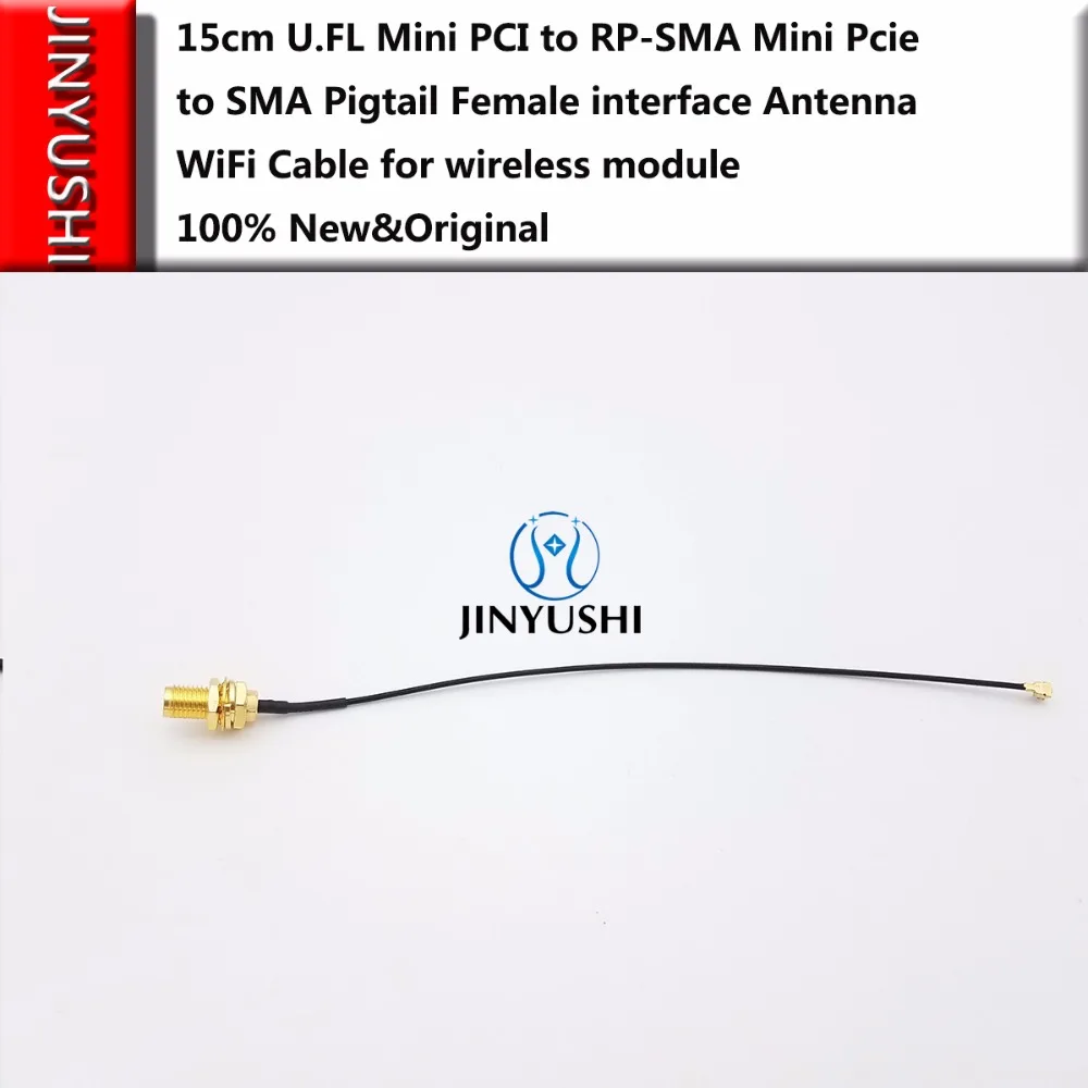 2шт 15 см U. FL к RP-SMA Pigtail Mini Pcie SMA для женщин интерфейс антенна, WiFi кабель для SIM7100E/ME909U-521/MC7455/MC7304/EC21