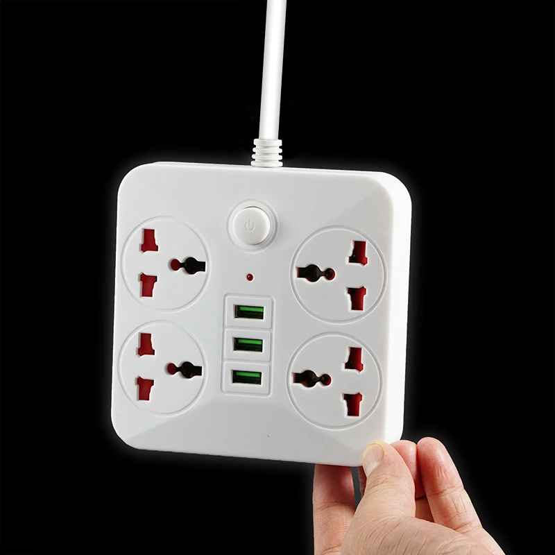 Розетка с USB разъемом адаптер для розетки европейского стандарта Удлинительный
