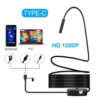 

3-in-1 Endoscope Camera 8mm USB Mini Endoscope Camera IP67 Waterproof 6 LED Endoscopy Camera For Windows Macbook PC Android