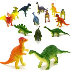 12 шт. ПВХ модельки динозавров игрушка мини Коллекция украшения для детей 775 YJS челнока