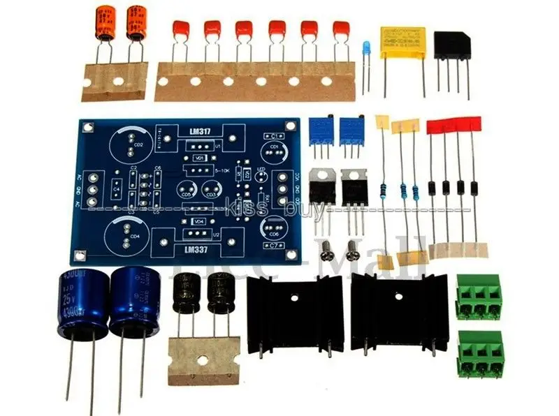 Блок питания LM317 LM337 с регулируемой фильтрацией комплекты регулятора напряжения