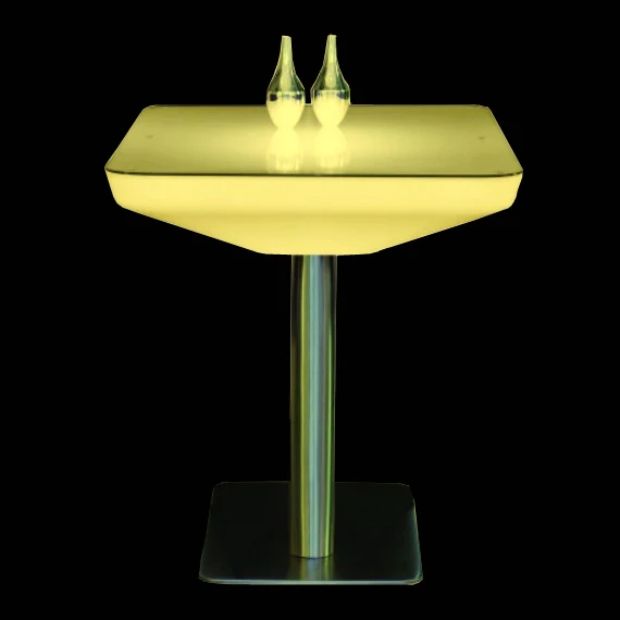 RGB multi color changing lighting coffee table RGBW Polythylene PE Material cocktail table SK-LF22 (L88*W54*H76cm)  2pcs/Lot