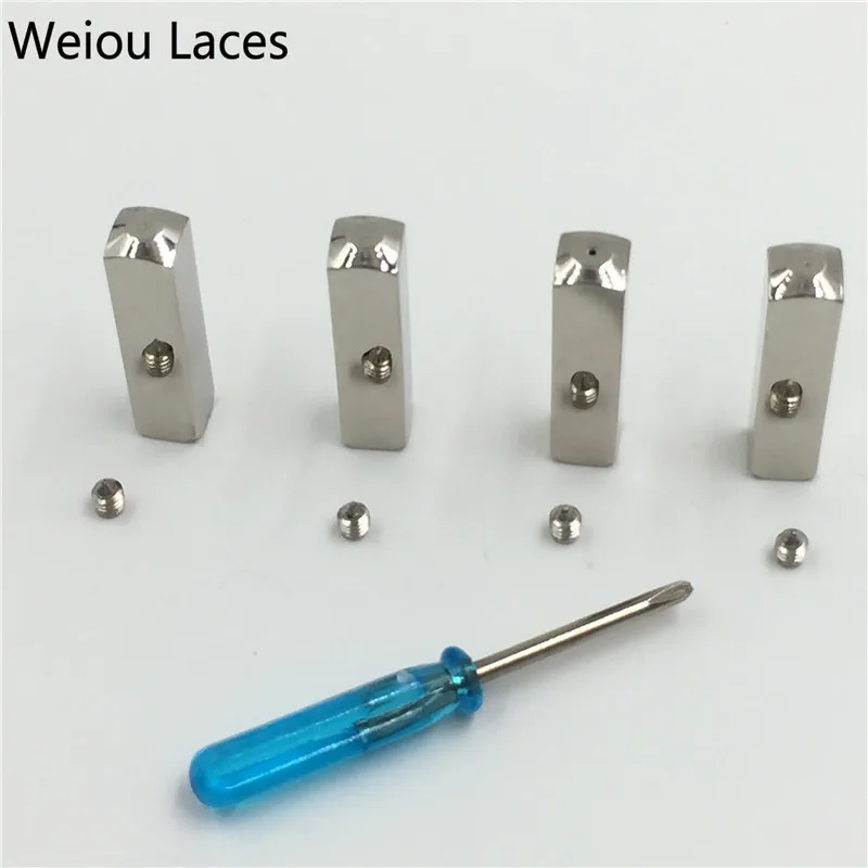 Weiou (4 шт/1 Набор) DIY Роскошный винт на металлическом агле запасные шнурки для обуви