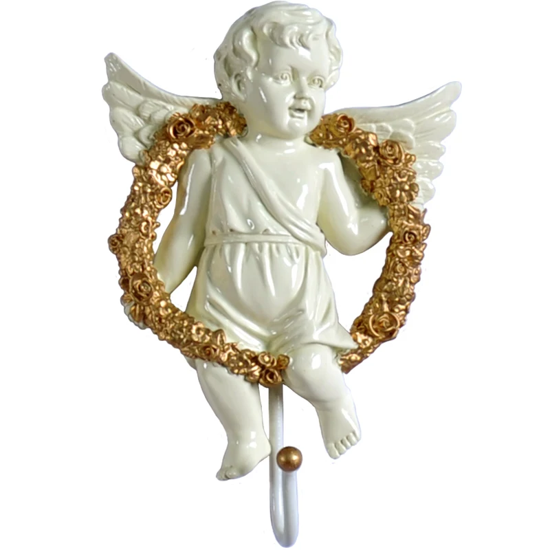 Wall hat hook angel decoration hook Creative retro clothing shop living room bedroom wall hanging coat key hooks Wall hat hook angel decoration hook Creative retro clothing shop living room bedroom wall hanging coat key hooks