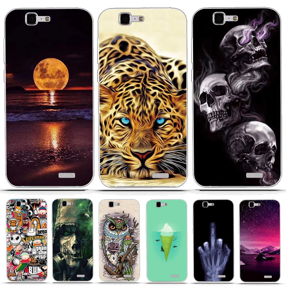 

Case For Huawei Ascend G7 Case Cover animal Silicone Soft TPU Coque For Huawei Ascend G7 C199 G7-L01 L03 Funda back Cover Capa