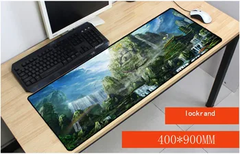 

Yuzuoan Free Shipping Buddha statue Water Mountains Scenery Gaming Notebook Computer Large Mouse Mat Optics Anti-slip Mouse Pad