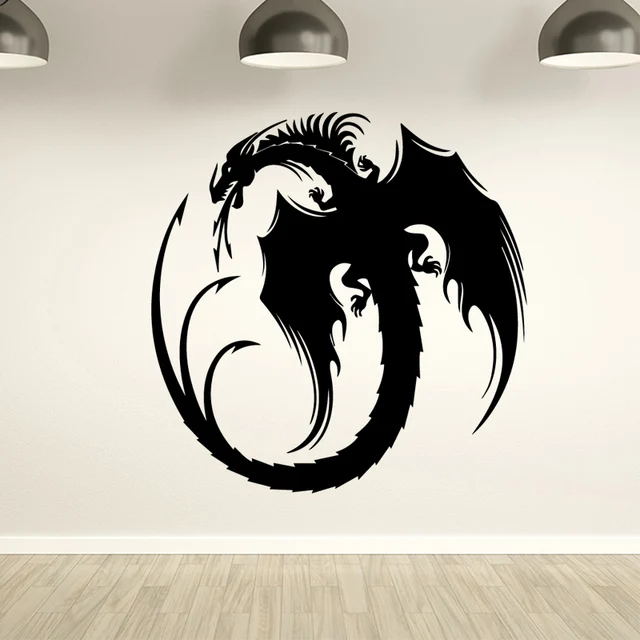 Creative Dragon Wall Sticker Art Wall Background Decoration Vinyl