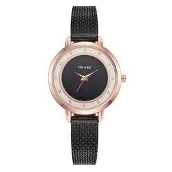 2019 повседневное для женщин часы Изысканный браслет кварцевые дамские часы наручные Relogio Feminino Баян коль saati