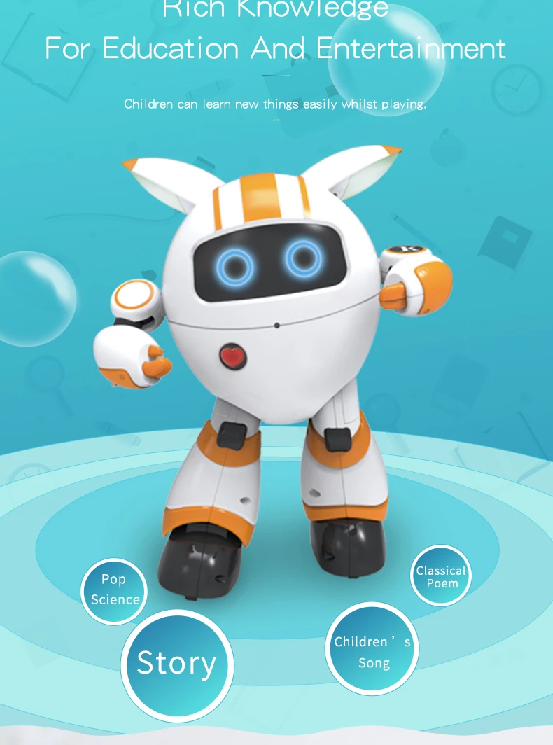 JJRC R14 Робот Игрушки Интеллектуальная музыка Танцы Robo Поэзия Робоптица детские игрушки для детей робототехники удаленного Управление