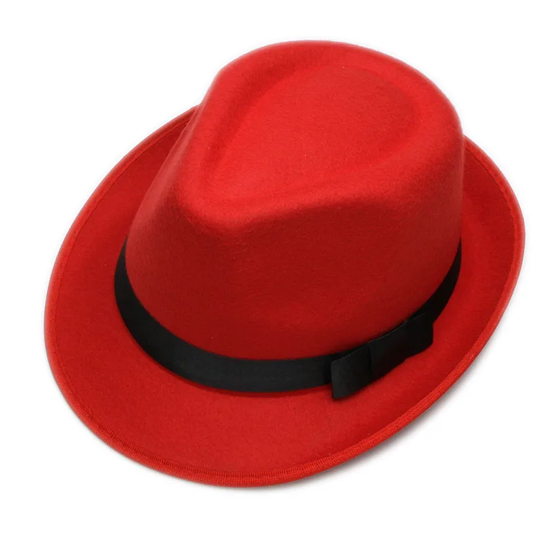 LUCKYLIANJI Retro Hard Felt Women Men Fold Wide Brim Billycock Sag Top Bowler Derby Jazz Fedora Panama Casual Hats (Size:57cm) cream fedora hat