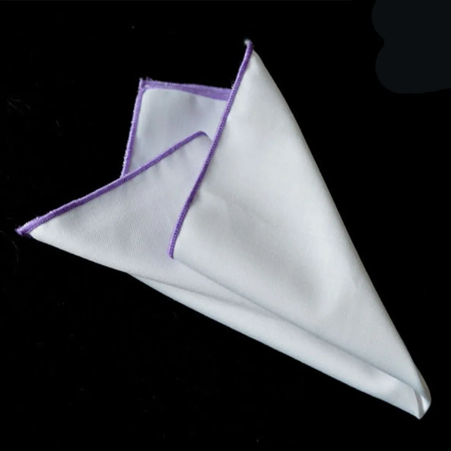 

Mantieqingway Men's White Pocket Square Vintage Korean Business Handkerchief Wedding Party Pocket Hanky 8 Colors Handkerchiefs