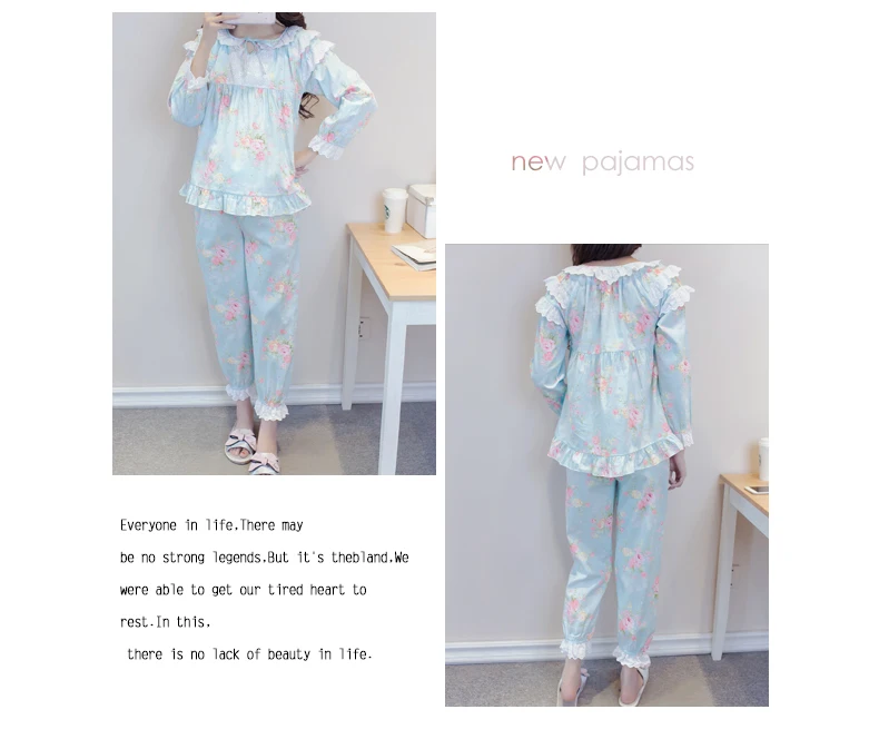 Для кормления для беременных Пижамы 2019 новые летние печати с длинными рукавами Пижама для кормления женские домашние Услуги комплект для