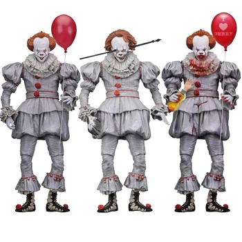 

3 Types Original NECA Pennywise Joker Horror Action Figure Toy Doll Halloween Gift