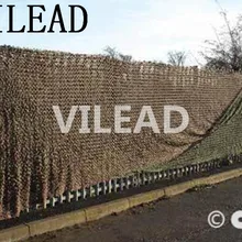 VILEAD 1,5 м x 8 м(5FT x 26FT) пустыня цифровая камуфляжная Военная сеть армейская маскировочная сетка, джунгли укрытие для охоты кемпинга палатка