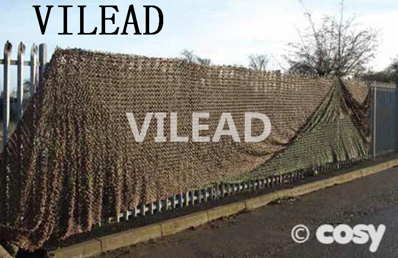 VILEAD 1.5 متر x 8 متر (5FT x 26FT) الصحراء الرقمية كامو المعاوضة العسكرية الجيش التمويه صافي الغابة المأوى للصيد التخييم خيمة