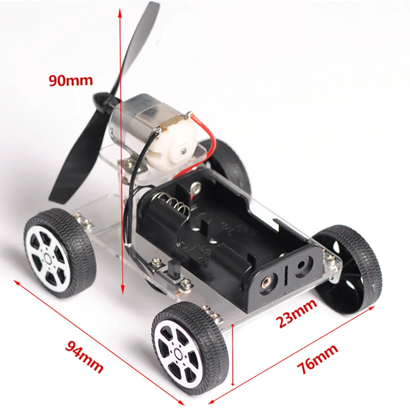 DIY электрический ветер автомобиль собранные Пазлы Наука Наборы для экспериментов образовательные мини-модели раннего обучения игрушки для детей