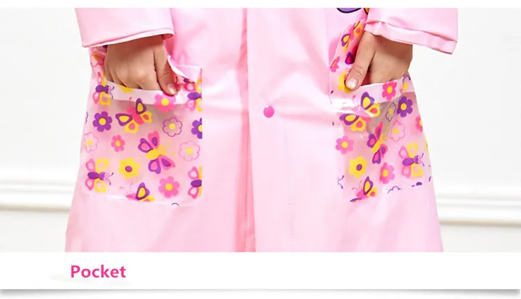 10.Toddler Kids Raincoat EVA Rain Coat Hooded Boys Girls Rain Poncho Impermeable Raincoat For Children With Schoolbag