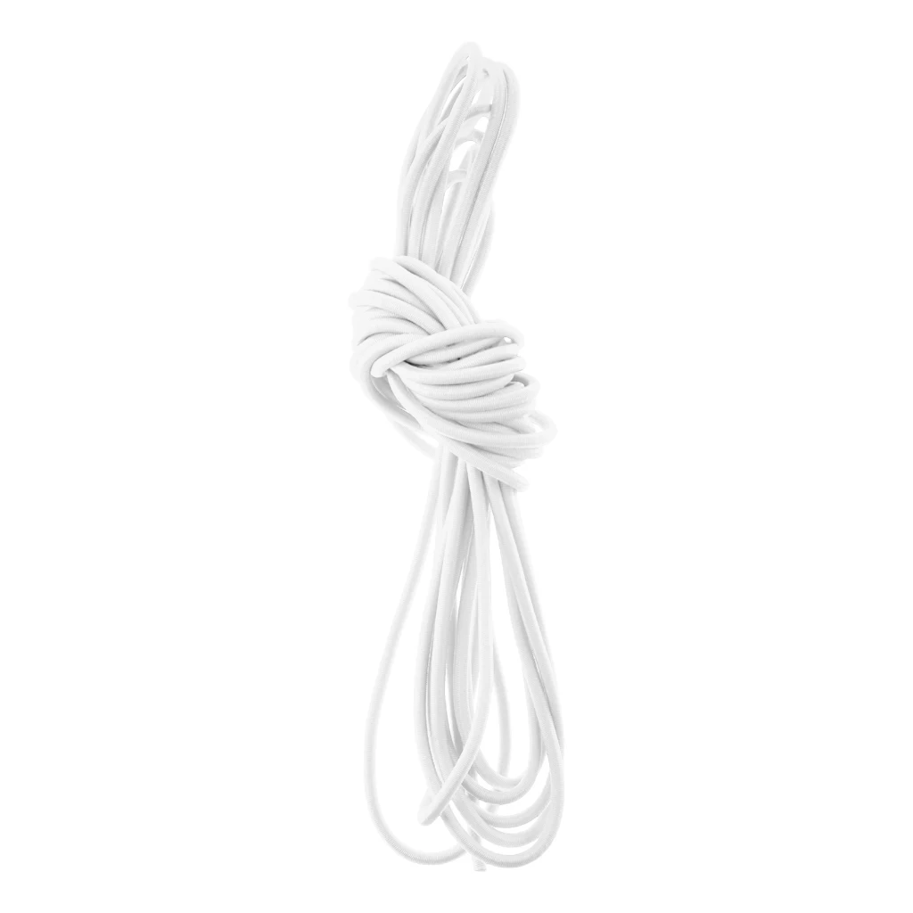 3mm Elastic Round Bungee Rope Shock Cord Tie Down Boats Trailers for Canoe Kayak Fishing Boat Rafting Surfing Accessories