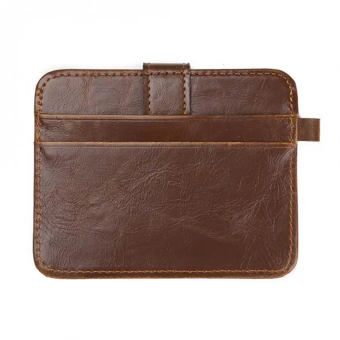 Модный мужской мини-кошелек с застежкой, кошелек из искусственной кожи, кошельки, клатч, держатель для карт, сумки-B5