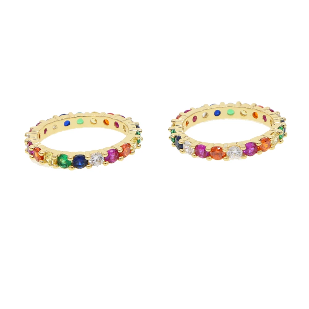 Anillos Anel Masculino, многоцветное кольцо с кристаллами Cz для женщин, изысканные Элегантные кольца для женщин, Радужный цвет, потрясающие модные ювелирные изделия