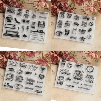 

1 Pcs Paper Card Crafts Card Making Small Icon Transparent Clear Silicone Stamp/Seal Handmade Gift DIY Scrapbooking