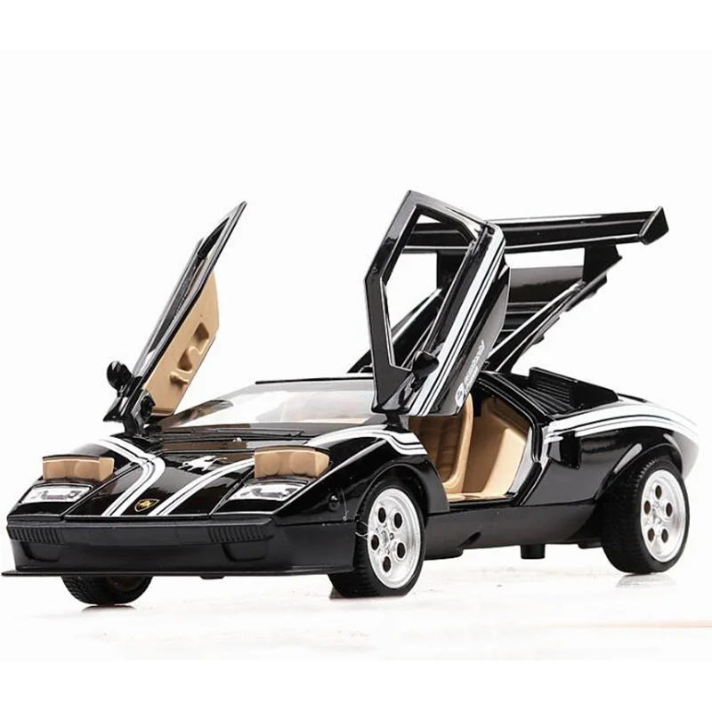

15CM 1:32 Scale 3 Colors Metal Alloy 1974 Countach Classic Sports Car Model Pull back Model Diecast Vehicles Toys For Children